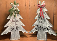 HAND LETTERED METAL TREE - LARGE 15.25” TALL